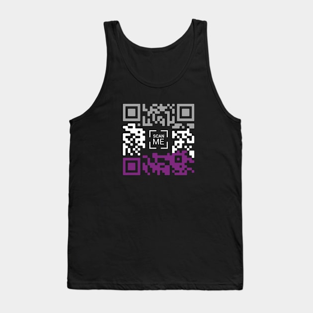 Asexual QR Code Tank Top by Pridish